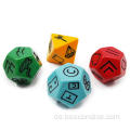 Bescon's Dungeon and Wilderness Terrain, Dungeon Feature und Treasure Typ Dice Set, 4 -teilige proprietäre polyedrische RPG -Würfel -Set